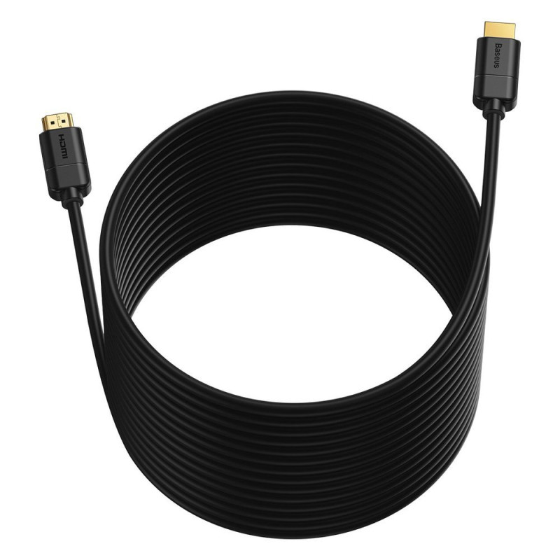 HDMI 2.0 kabelis 4K 30Hz 3D HDR 18Gbps 8m – juodas