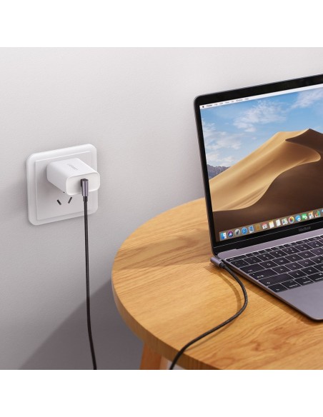 Kampinis laidas su šonine USB-C į USB-C greito įkrovimo kištuku, 1 m – pilkas
 
Kampinis laidas su šonine USB-C į USB-C greito įkrovimo kištuku, 1 m – pilkas