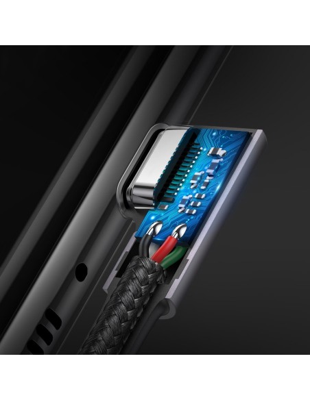 Kampinis laidas su šonine USB-C į USB-C greito įkrovimo kištuku, 1 m – pilkas
 
Kampinis laidas su šonine USB-C į USB-C greito įkrovimo kištuku, 1 m – pilkas