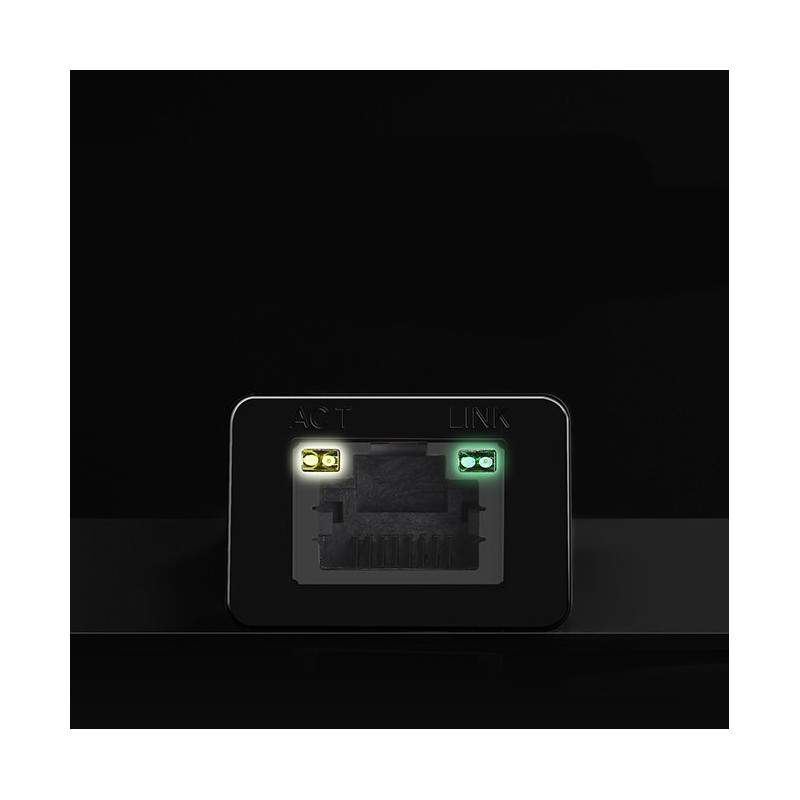 Išorinė RJ45 LAN kortelė – USB 2.0 100 Mbps – juoda