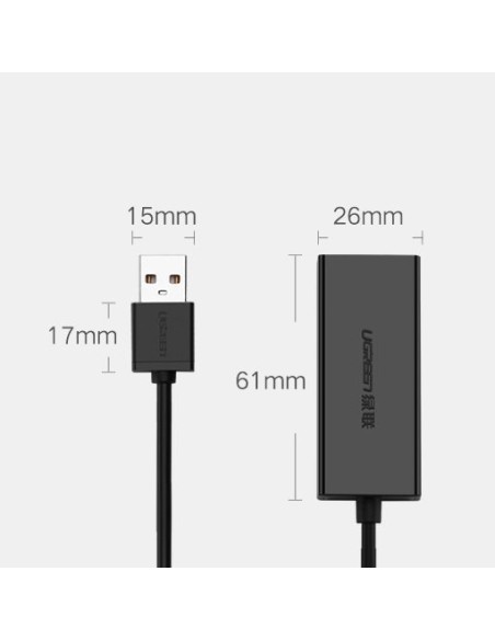 Išorinė RJ45 LAN kortelė – USB 2.0 100 Mbps – juoda
 
Išorinė RJ45 LAN kortelė – USB 2.0 100 Mbps – juoda