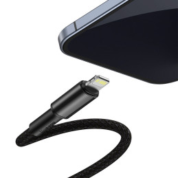 
Kabelis iPhone USB-C - Žaibiškas greitas įkrovimas 20W 1m - juodas
