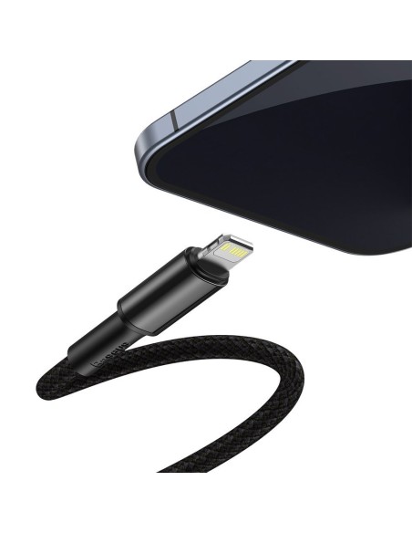 
Kabelis iPhone USB-C - Žaibiškas greitas įkrovimas 20W 1m - juodas
