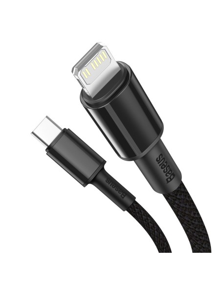 
Kabelis iPhone USB-C - Žaibiškas greitas įkrovimas 20W 1m - juodas
