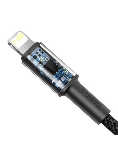 
Kabelis iPhone USB-C - Žaibiškas greitas įkrovimas 20W 1m - juodas
