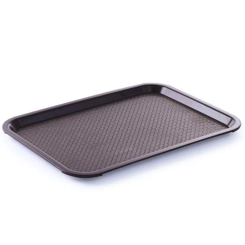 Greito maisto polipropileno padėklas 30,5x41,5 cm - rudas