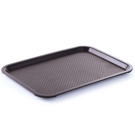 Greito maisto polipropileno padėklas 30,5x41,5 cm - rudas