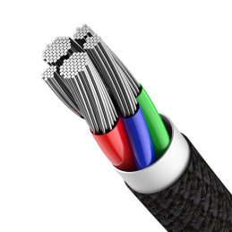 
Kabelis iPhone USB-C - Žaibiškas greitas įkrovimas 20W 1m - juodas
