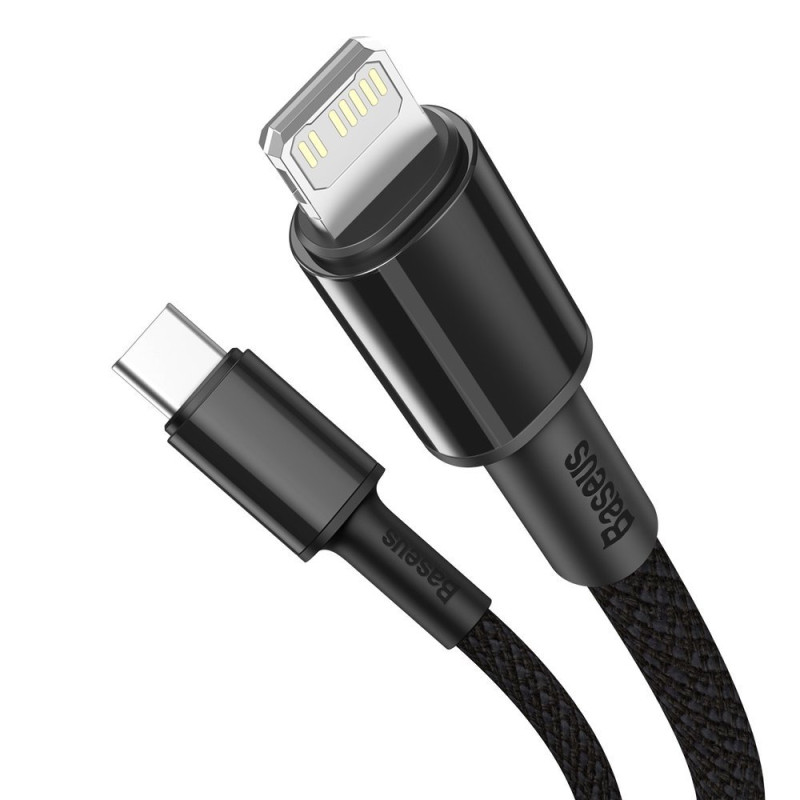 Kabelis iPhone USB-C - Žaibiškas greitas įkrovimas 20W 2m - juodas
