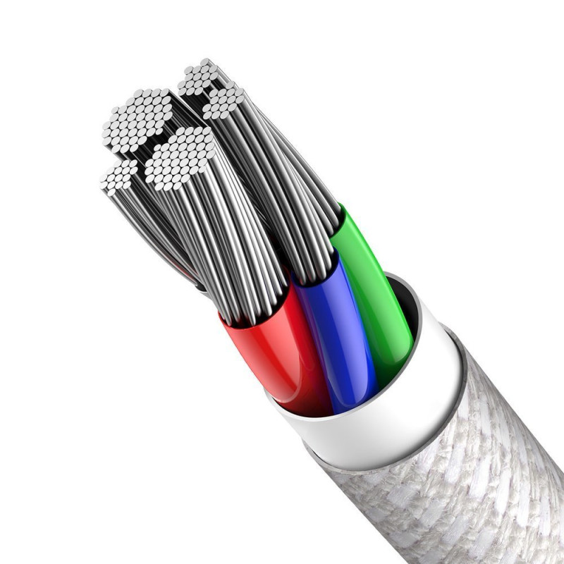 Kabelis iPhone USB-C - Žaibiškai greitas įkrovimas 20W 2m - baltas