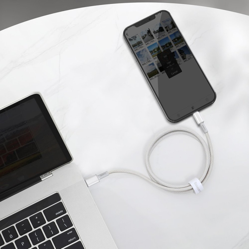 Kabelis iPhone USB-C - Žaibiškai greitas įkrovimas 20W 2m - baltas