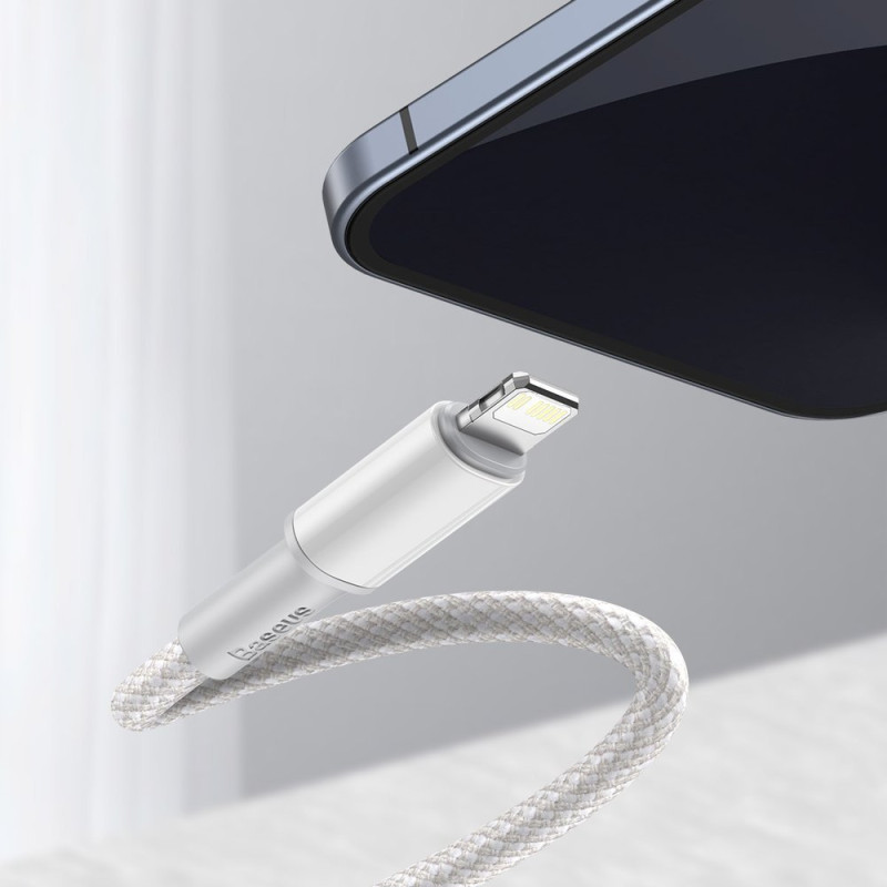 Kabelis iPhone USB-C - Žaibiškai greitas įkrovimas 20W 2m - baltas