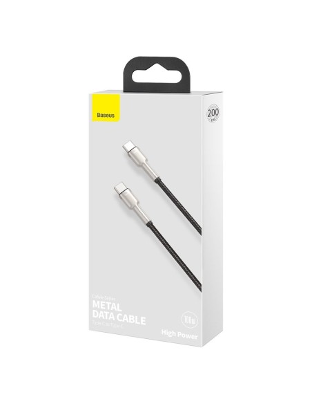 USB-C - USB-C Cafule Metal Data Maitinimo kabelis 100W 2m - juodas
 
USB-C - USB-C Cafule Metal Data Maitinimo kabelis 100W 2m - juodas