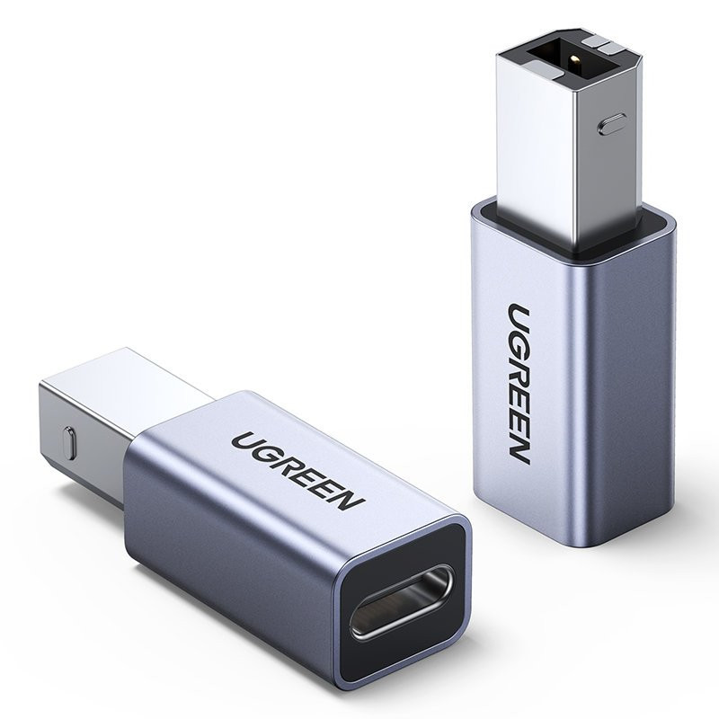 
Adapterio kištukas iš USB-C į USB-B diskiniam spausdintuvui – pilkas
