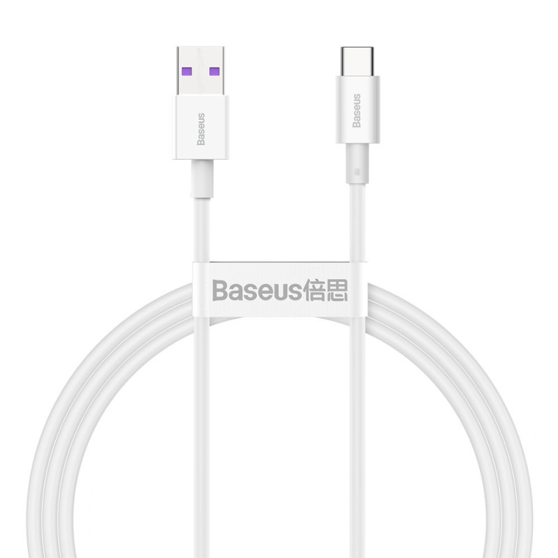 
Superior USB – USB-C laidas 66W 6A 1m – baltas
