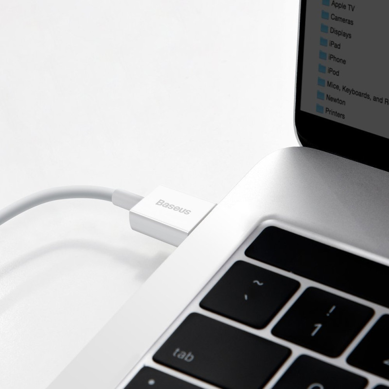 Superior USB – USB-C laidas 66W 6A 1m – baltas