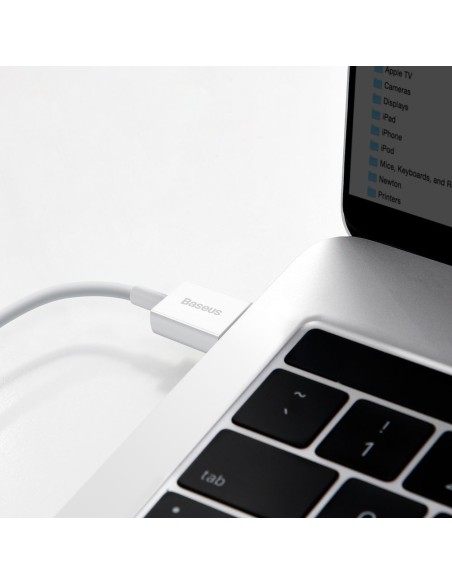 Superior USB – USB-C laidas 66W 6A 1m – baltas
 
Superior USB – USB-C laidas 66W 6A 1m – baltas