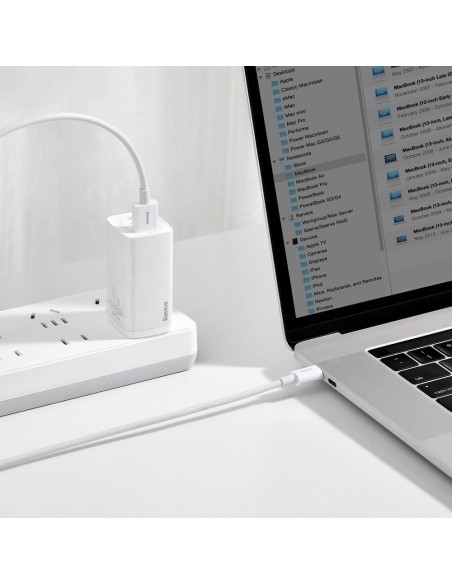 
Superior USB – USB-C laidas 66W 6A 2m – baltas
