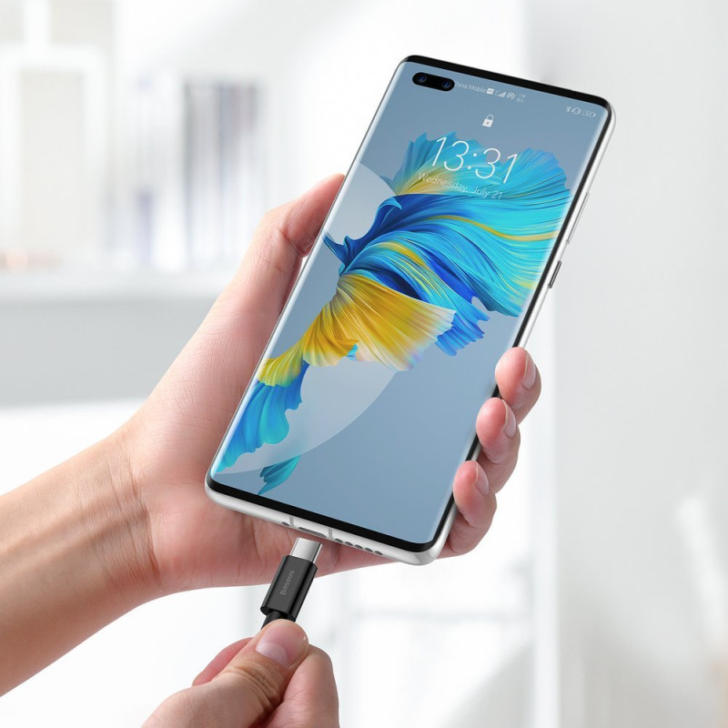 Puikus Huawei USB laidas – USB-C 11V / 6A SuperCharge 1m – juodas
