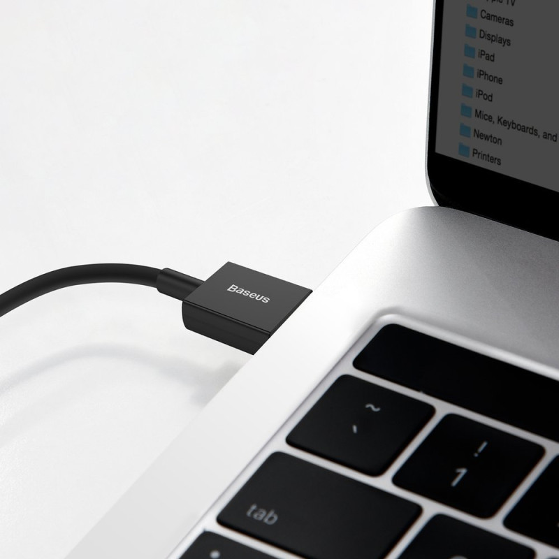 Puikus Huawei USB laidas – USB-C 11V / 6A SuperCharge 1m – juodas