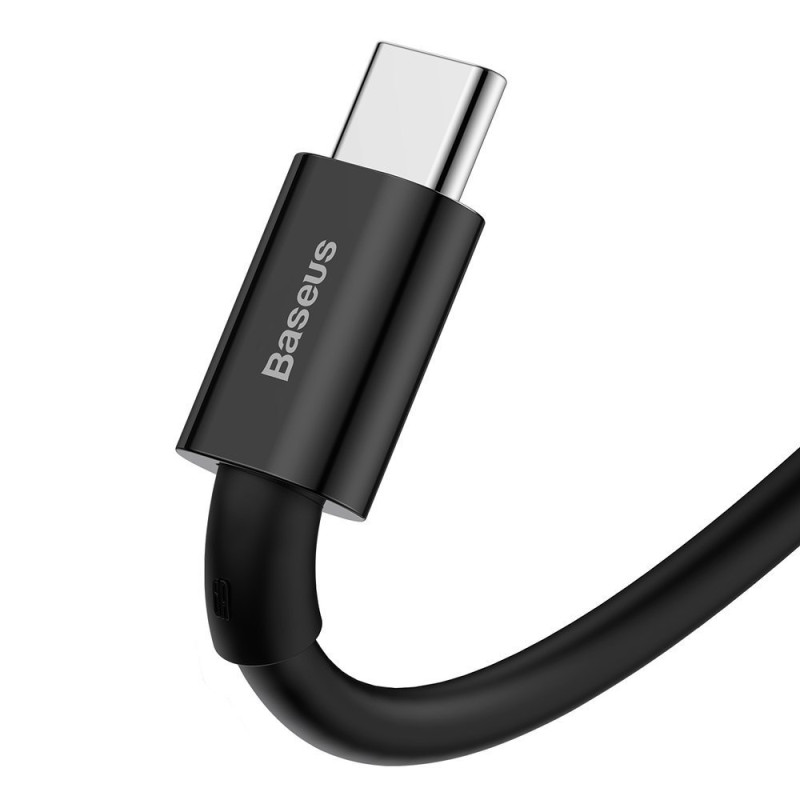 Puikus Huawei USB laidas – USB-C 11V / 6A SuperCharge 1m – juodas