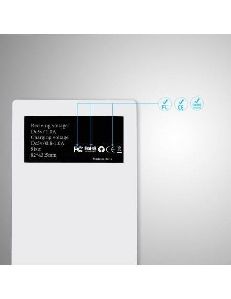 „Qi Lightning“ belaidžio įkrovimo adapterio indukcinis padėklas baltas
