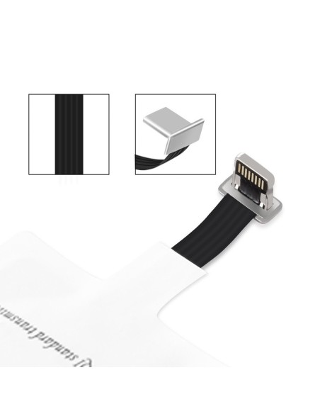 „Qi Lightning“ belaidžio įkrovimo adapterio indukcinis padėklas baltas