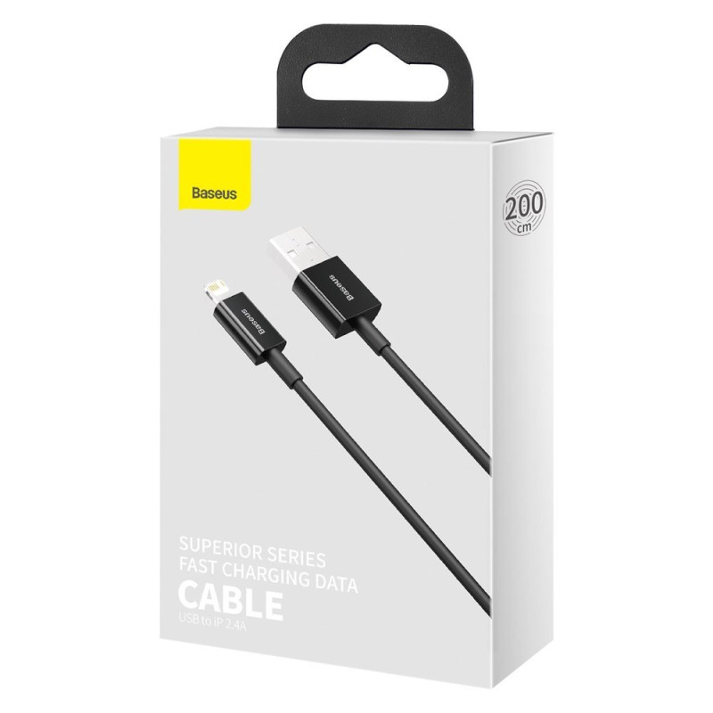 iPhone USB - Lightning kabelis 2m - baltas