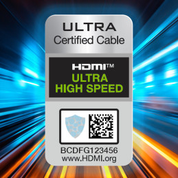 
Tvirtas ir patvarus HDMI 2.1 8K/ 4K/ 2K pintas kabelis 2m – sidabrinis
