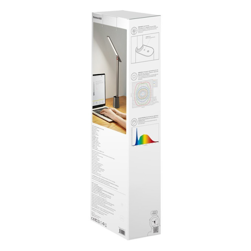 Smart Eye belaidė LED stalinė naktinė lempa 2200mAh - pilka