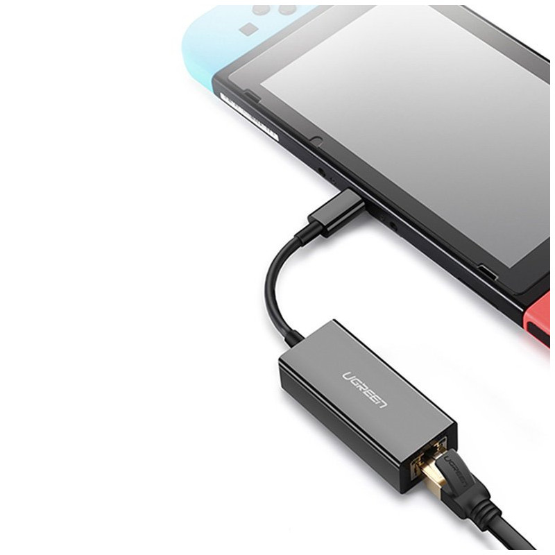 Išorinė RJ45 LAN tinklo plokštė – USB-C 1 Gigabit Ethernet – pilka