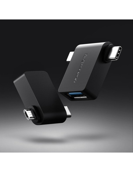 2in1 USB į USB-C / mikro USB OTG adapteris – juodas
 
2in1 USB į USB-C / mikro USB OTG adapteris – juodas