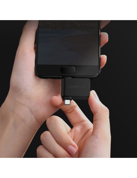 2in1 USB į USB-C / mikro USB OTG adapteris – juodas
 
2in1 USB į USB-C / mikro USB OTG adapteris – juodas