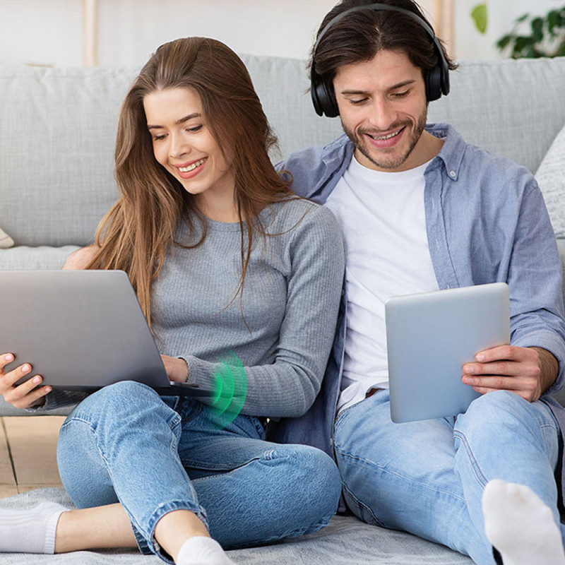 Išorinė USB tinklo plokštė – WiFi 2,4 GHz / 5 GHz 11ac AC650 – juoda