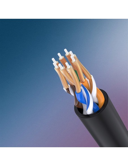 Patchcord kabelio tinklo kabelis Ethernet RJ45 Cat 6A UTP 1000Mbps 10m