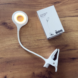 
Belaidė grožio LED lempa darbui skaityti + micro USB laidas - baltas
