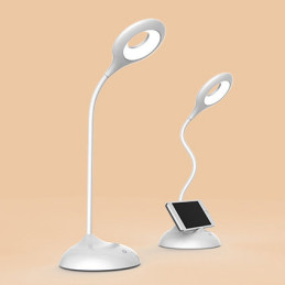 
Belaidė grožio LED lempa darbui skaityti + micro USB laidas - baltas
