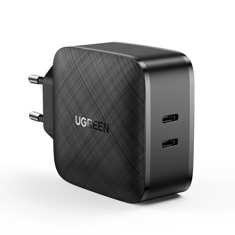 
2x USB-C 66W Power Delivery 3.0 Quick Charge 4.0 sieninis įkroviklis – juodas
