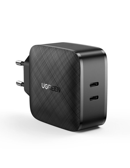
2x USB-C 66W Power Delivery 3.0 Quick Charge 4.0 sieninis įkroviklis – juodas
