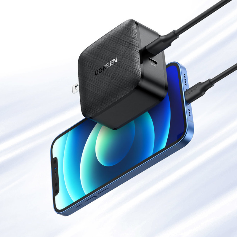 
2x USB-C 66W Power Delivery 3.0 Quick Charge 4.0 sieninis įkroviklis – juodas
