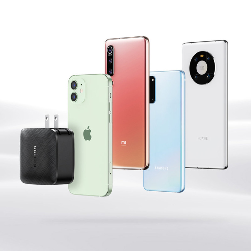 
2x USB-C 66W Power Delivery 3.0 Quick Charge 4.0 sieninis įkroviklis – juodas
