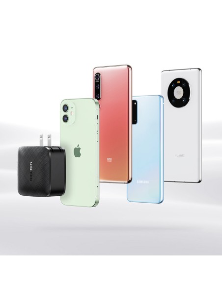 
2x USB-C 66W Power Delivery 3.0 Quick Charge 4.0 sieninis įkroviklis – juodas
