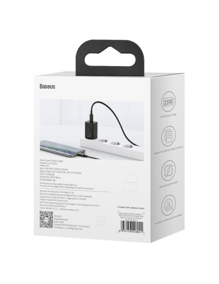
Itin greitas USB-C 25W Power Delivery Quick Charge įkroviklis – juodas
