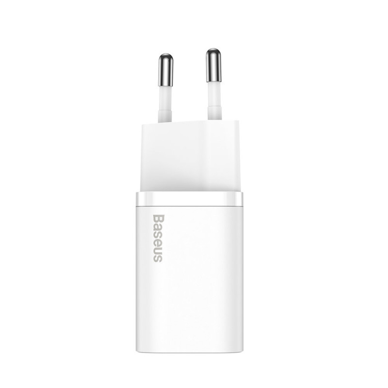 Itin greitas USB-C 25 W maitinimo tiekimo greito įkrovimo įkroviklis – baltas