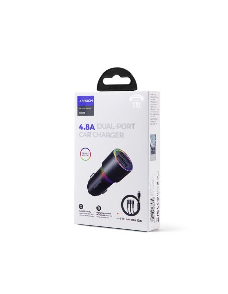 2x USB automobilinis įkroviklis + 3in1 USB-C / mikro USB / Lightning laidas 1,2 m - juodas
 
2x USB automobilinis įkroviklis + 3in1 USB-C / mikro USB / Lightning laidas 1,2 m - juodas