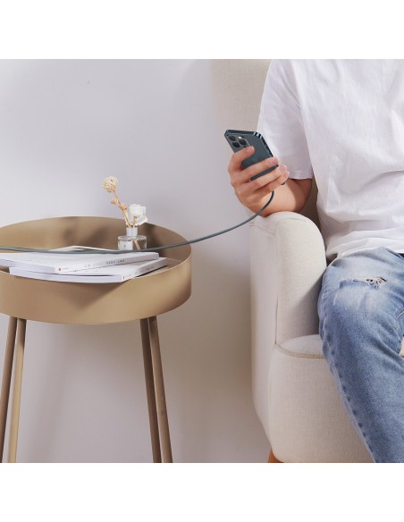 
Kabelis iPhone USB-C - Lightning Power Delivery 20W 2m - pilkas
