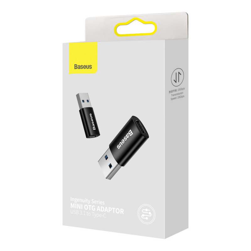 „Ingenuity“ serijos USB 3.1 OTG į USB-C adapteris – juodas