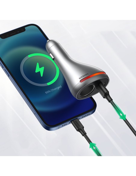 USB-C / USB automobilinis įkroviklis + 12V cigarečių degiklio lizdas - sidabrinis
 
USB-C / USB automobilinis įkroviklis + 12V cigarečių degiklio lizdas - sidabrinis