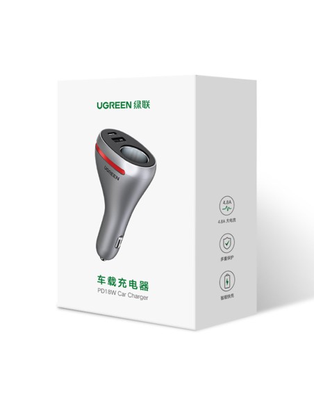 USB-C / USB automobilinis įkroviklis + 12V cigarečių degiklio lizdas - sidabrinis
 
USB-C / USB automobilinis įkroviklis + 12V cigarečių degiklio lizdas - sidabrinis