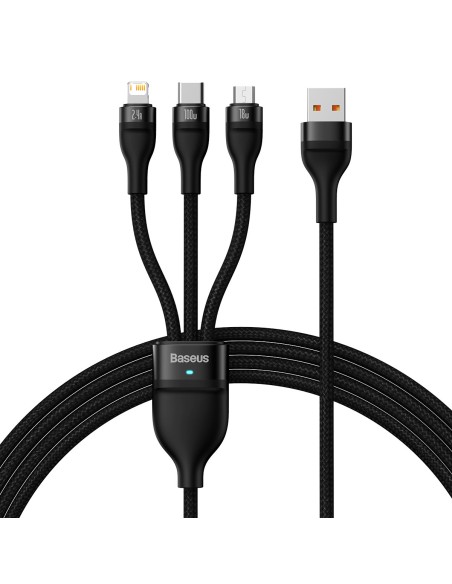 3in1 USB į USB-C / iPhone Lightning / mikro USB laidas 1,2 m - juodas
 
3in1 USB į USB-C / iPhone Lightning / mikro USB laidas 1,2 m - juodas